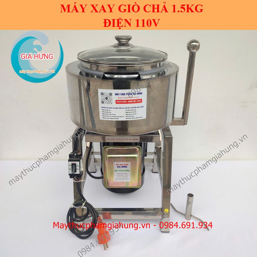 Máy làm giò chả lụa 1.5kg điện 110v