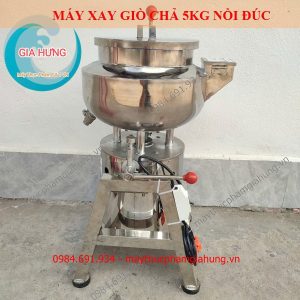 Máy Xay Giò Chả Lụa 5Kg Nồi Đúc Inox 304