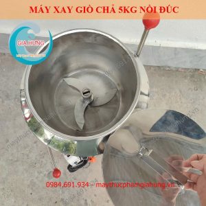 Máy Xay Thịt Làm Giò Chả Xúc Xích 5Kg Nồi Đúc Inox 304