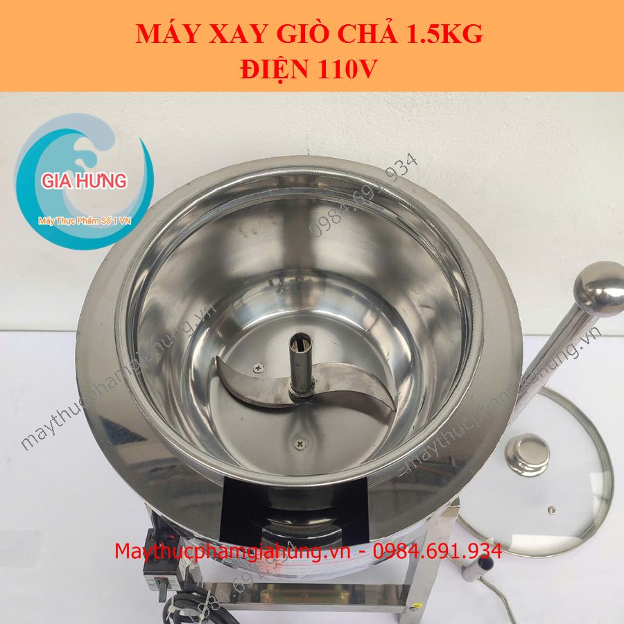 Máy xay thịt làm giò chả lụa 1.5kg điện 110v