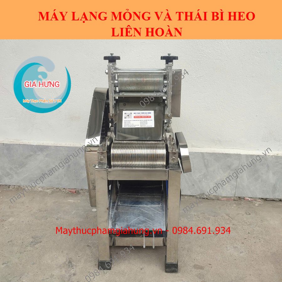 Máy lạng mỏng và thái da heo liên hoàn