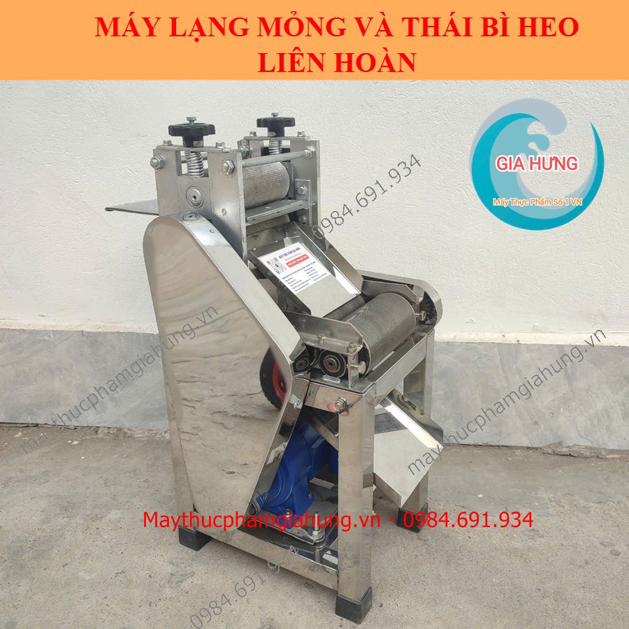 Máy lạng và thái da heo liên hoàn