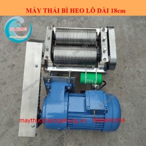 Máy Thái Bì Heo Lô Inox 18cm Dùng Điện