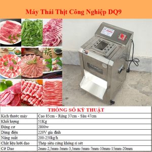 Thông số Máy thái thịt công nghiệp Dq9