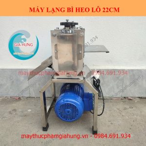 Máy lạng bì heo dùng điện 750W với lô inox 22cm