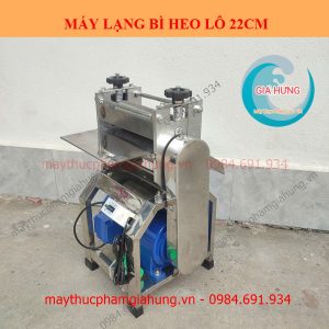 Máy lạng bì heo dùng điện 750W với lô inox 22cm