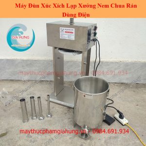 Máy Đùn Xúc Xích Lạp Xưởng Nem Chua Rán Dùng Điện