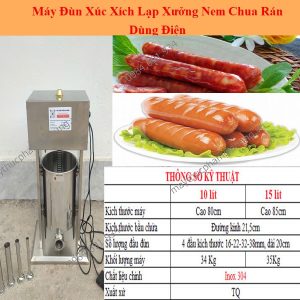 Máy Đùn Xúc Xích Lạp Xưởng Nem Chua Rán Dùng Điện